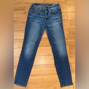 American Eagle Outfitters Dark Blue Skinny Jeans US 6 Short